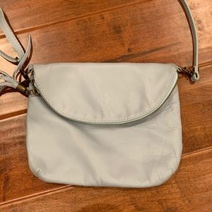 Light Blue Italian Leather Purse